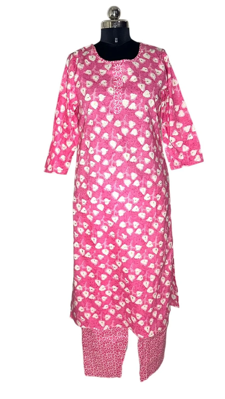 Women's Cotton Kurta Pink – Printed