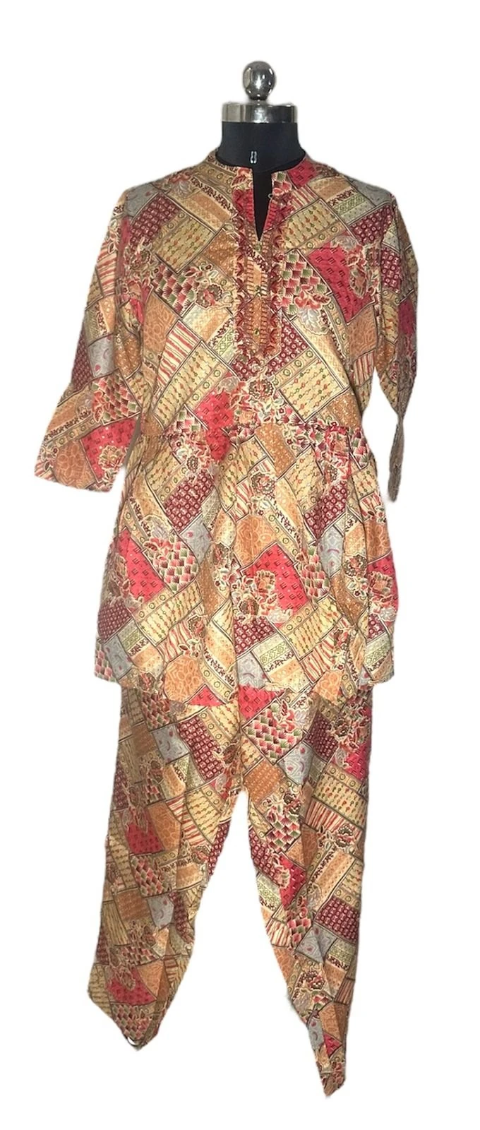 Women's Glaze Cotton Co-Ord Set Yellow – Printed