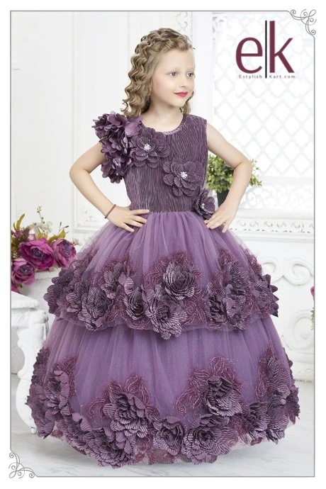 Girls' Dress Purple – Party Wear