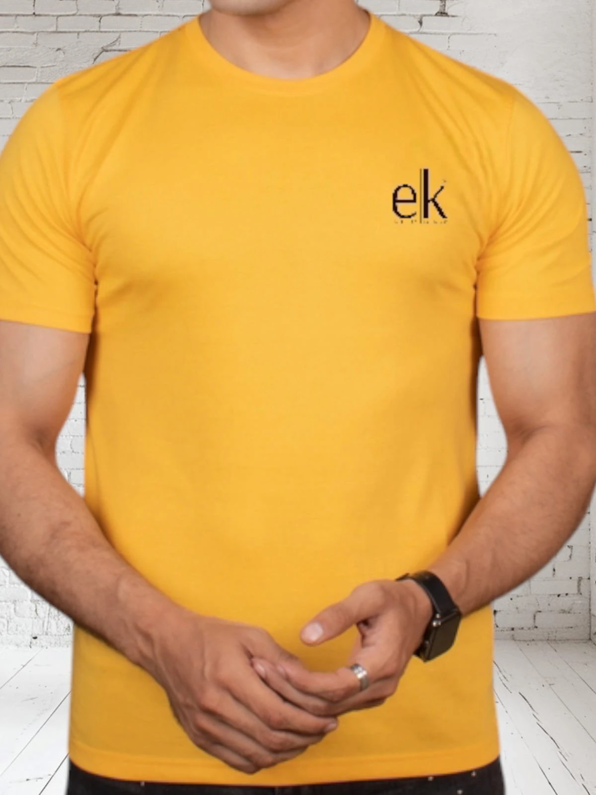 Men's T-Shirt Yellow – Solid