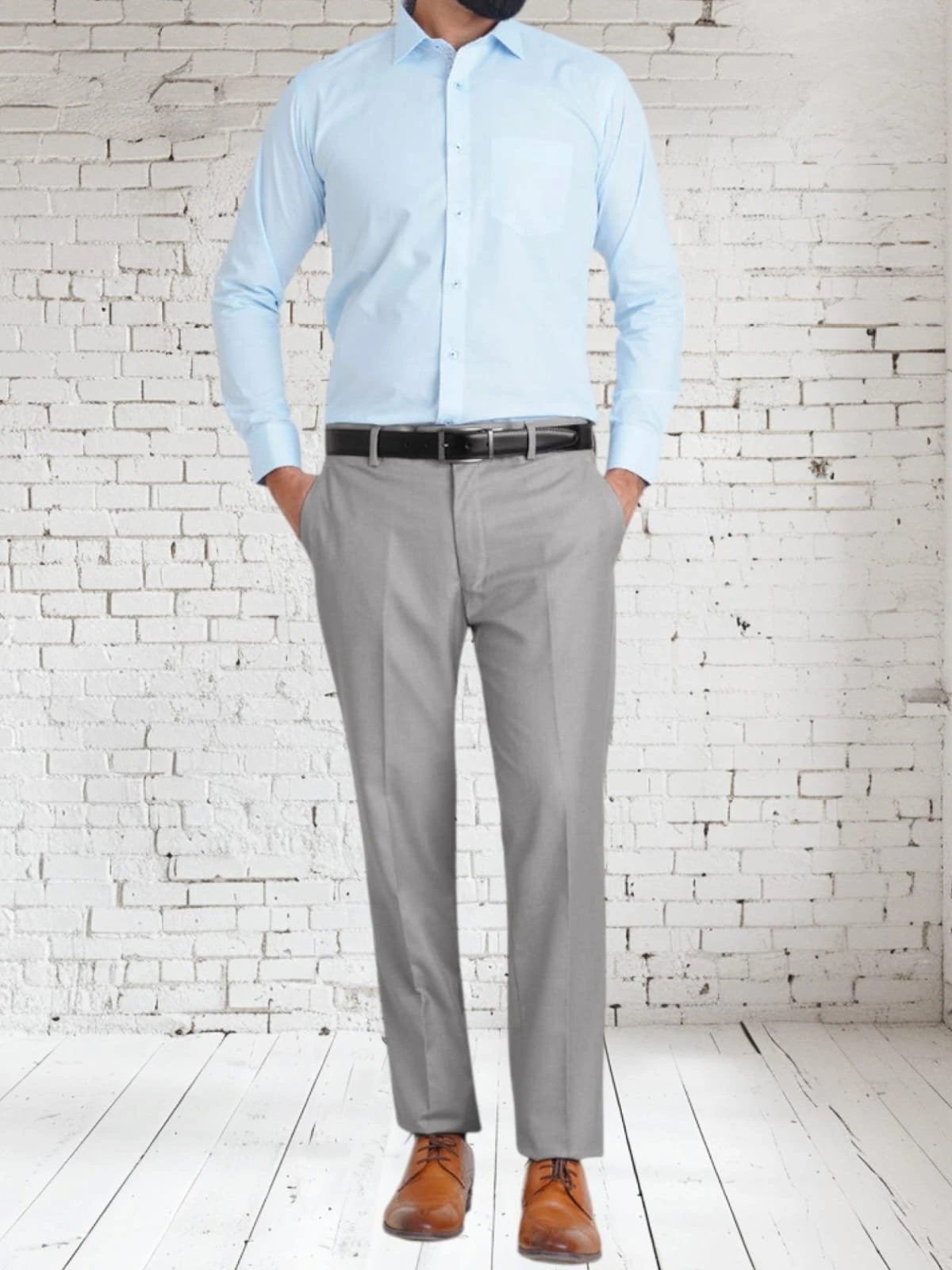 Men's Trousers Grey – Slim Fit