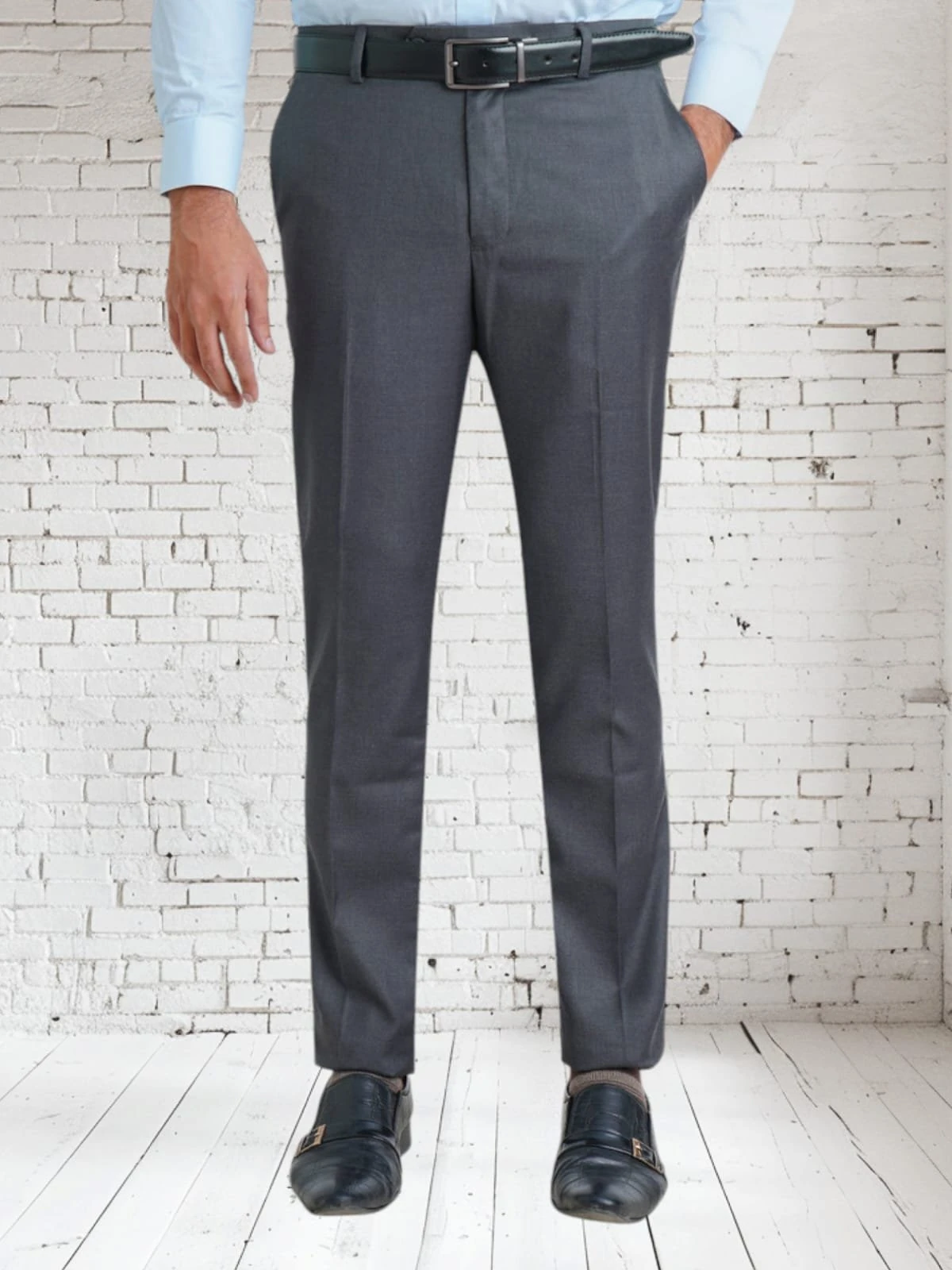 Men's Trousers Dark Grey – Slim Fit