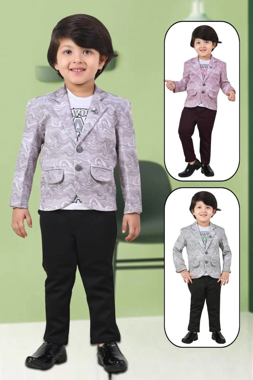 Boys' Suit Grey – Slim Fit
