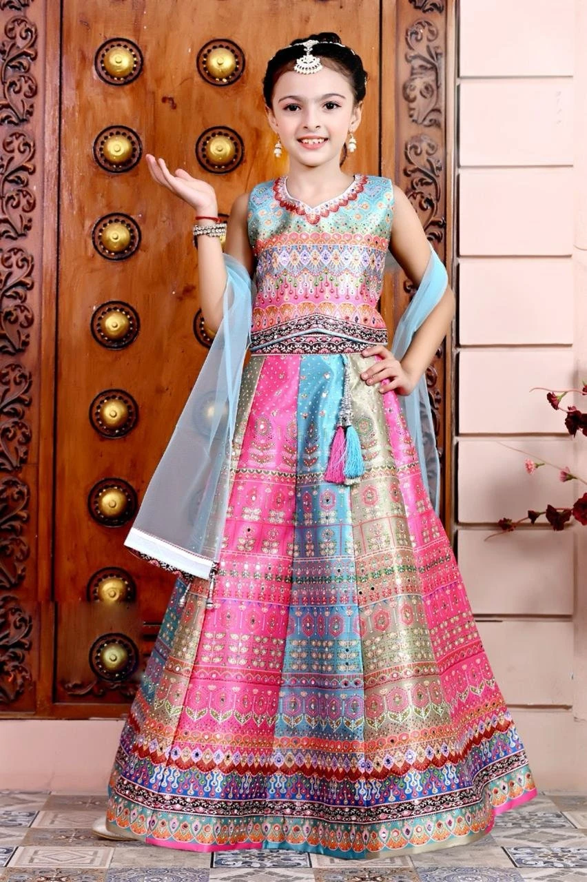 Girls' Lehenga Choli Multicolour