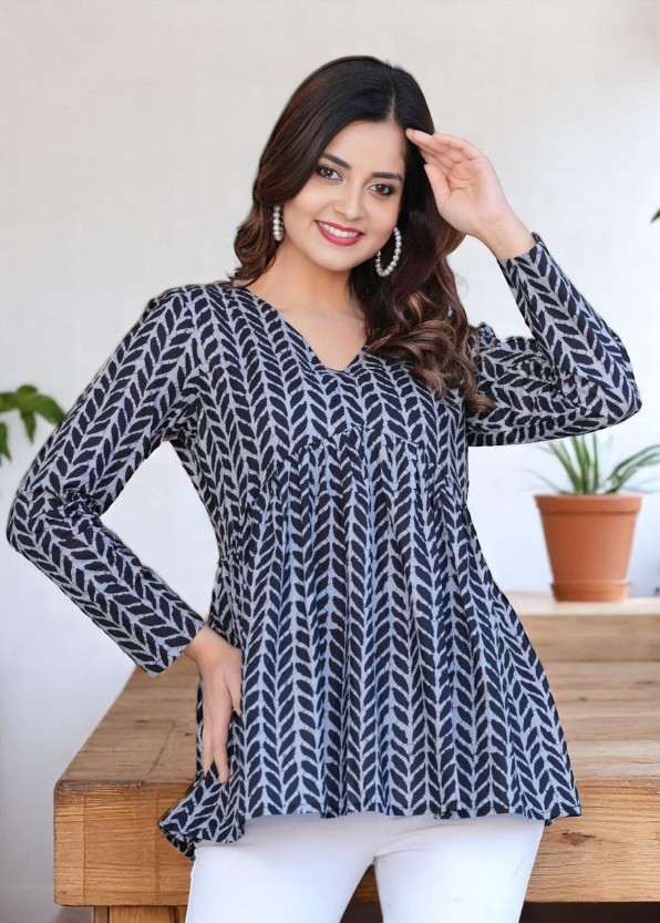 Women's Cotton Kurta – Printed — view 2