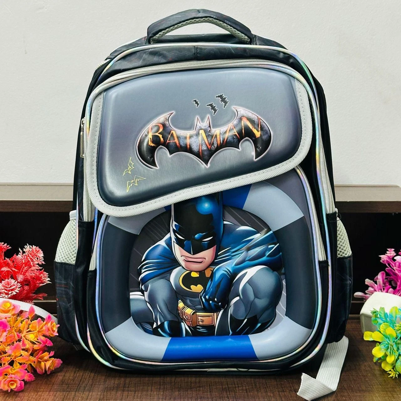 Batman.character School Bag Pink
