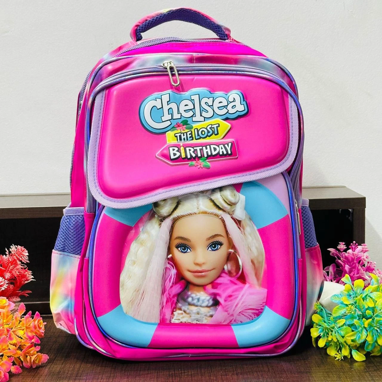 Barbie Character School Bag Pink