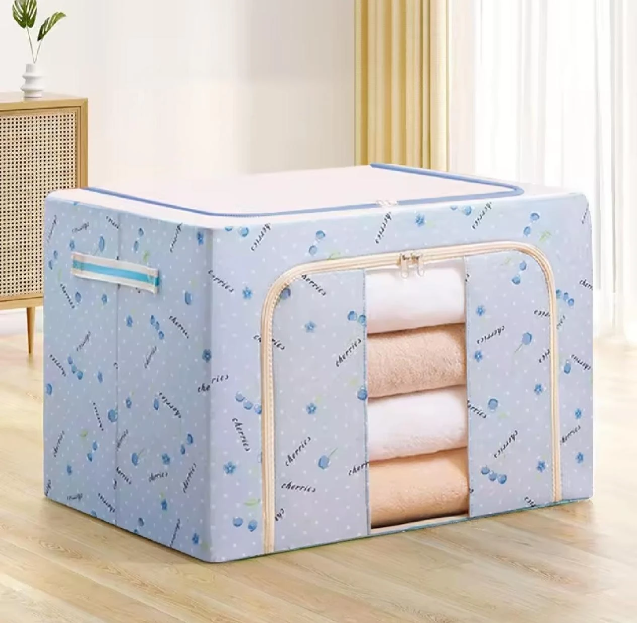 Printed Storage Bag Organizer Sky Blue