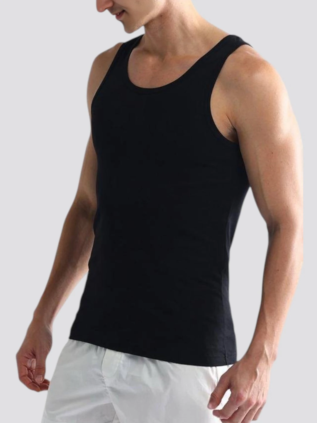 Men's Cotton Vest White