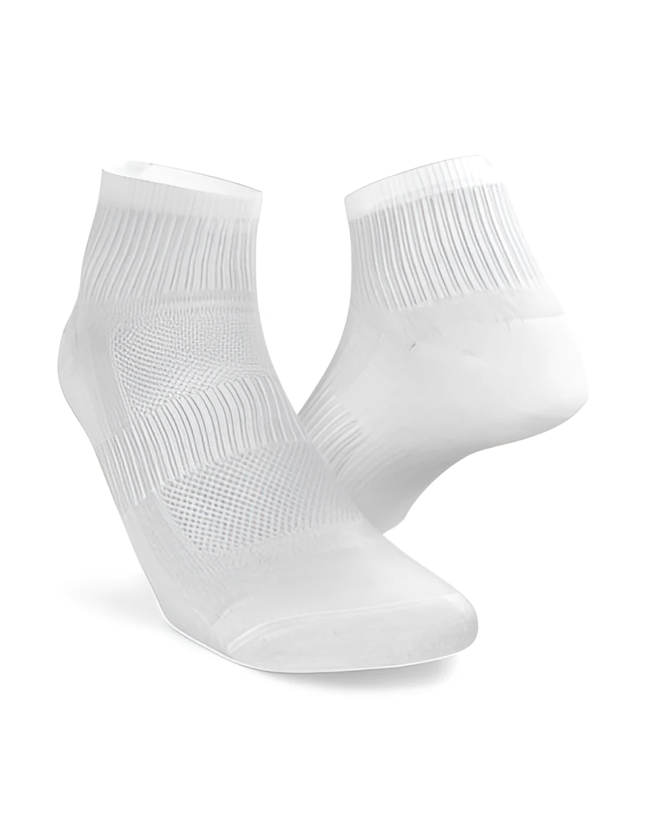 Unisex Pack of 3 Running Socks White