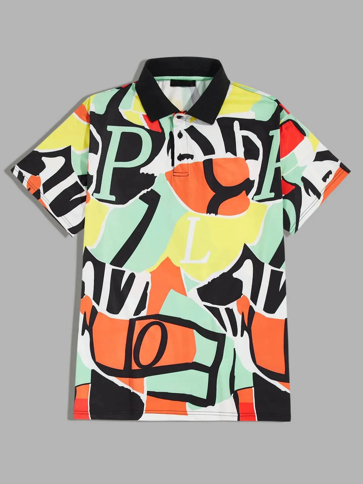 Men's Cotton Blend Polo T-Shirt Multicolour – Regular Fit