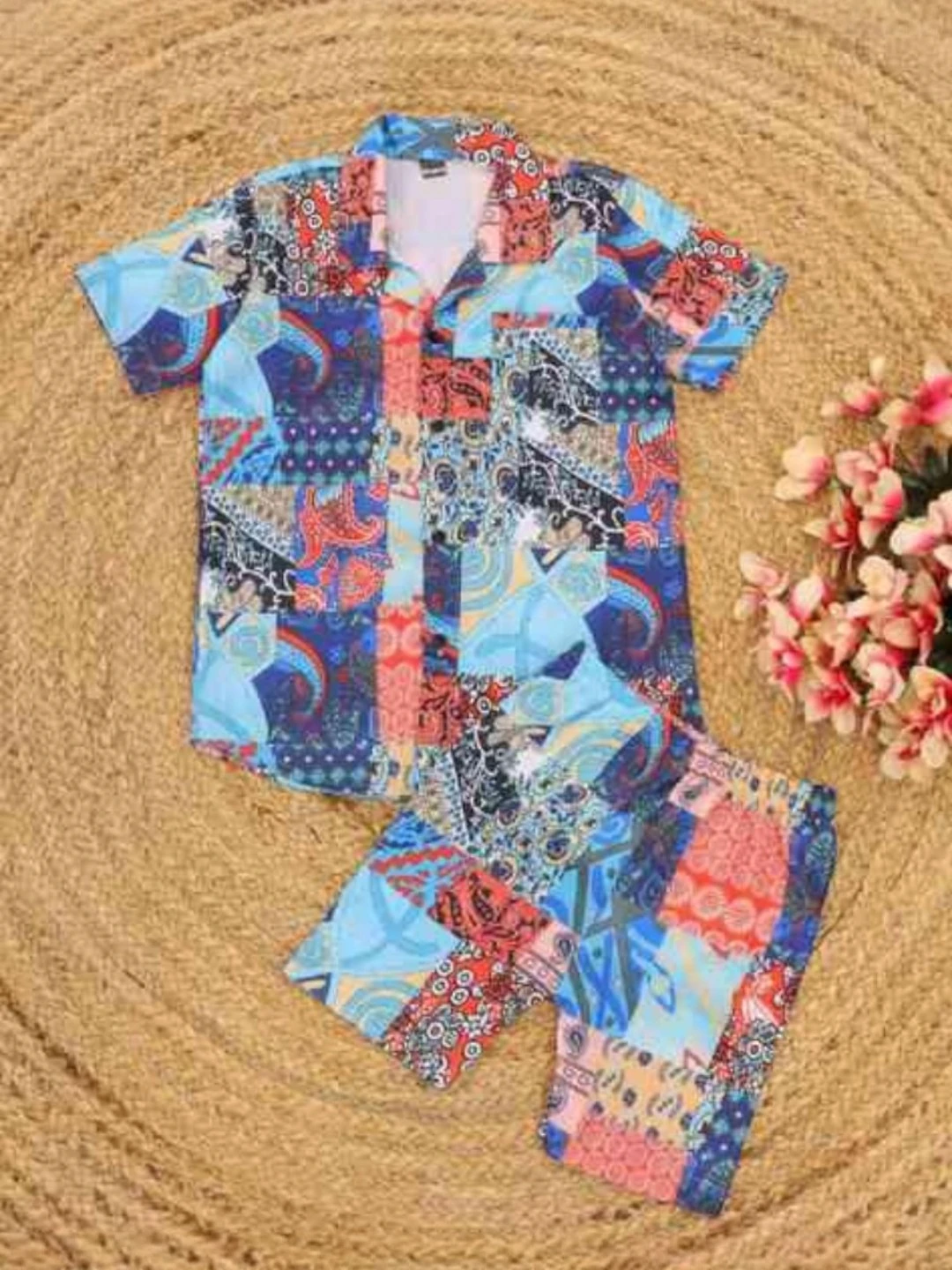 Boys' Premium Fabric Popcorn Co-Ord Set Multicolour – Regular Fit