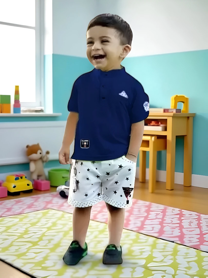 Boys' Imported Hosiery Hosiery Co-Ord Set Blue – Regular Fit