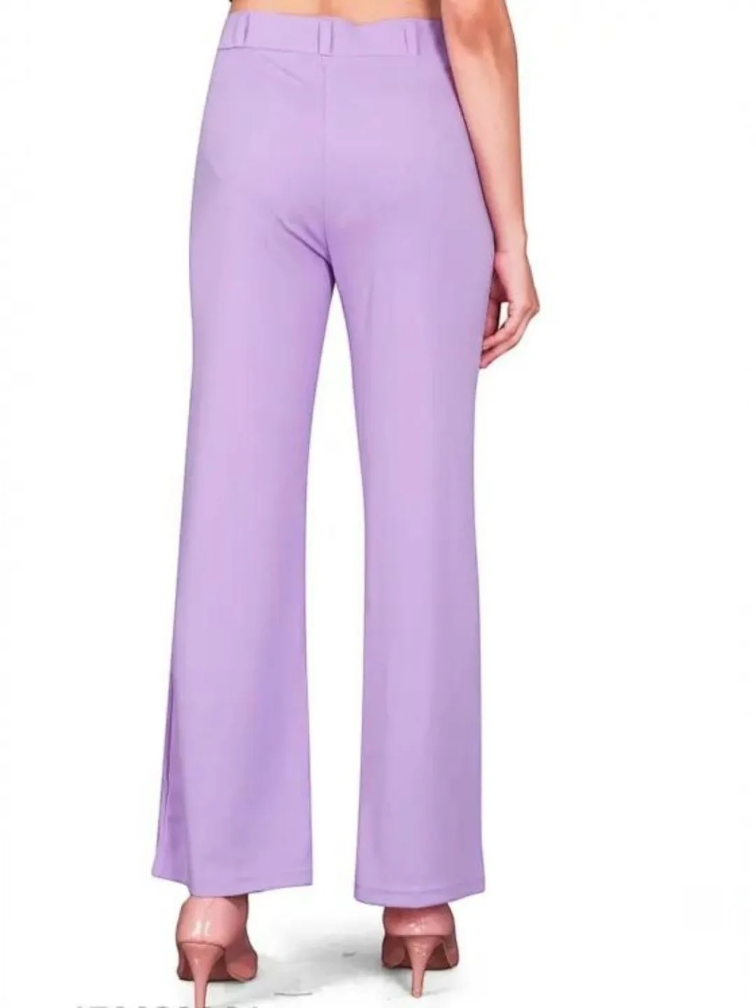 Women's Premium Fabric Trousers Lavender – Slim Fit — view 4