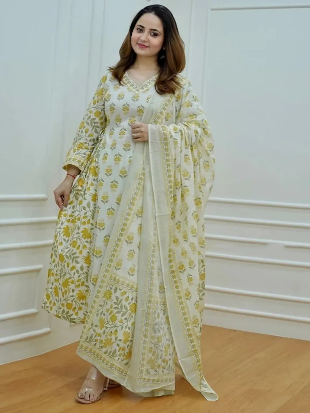 Women's Cotton Kurta Yellow – Ready to Wear