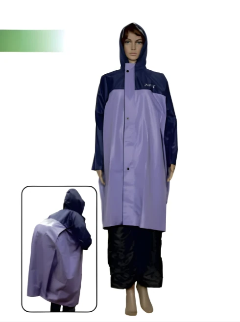 Girls' Coat Purple – Colour Blocked