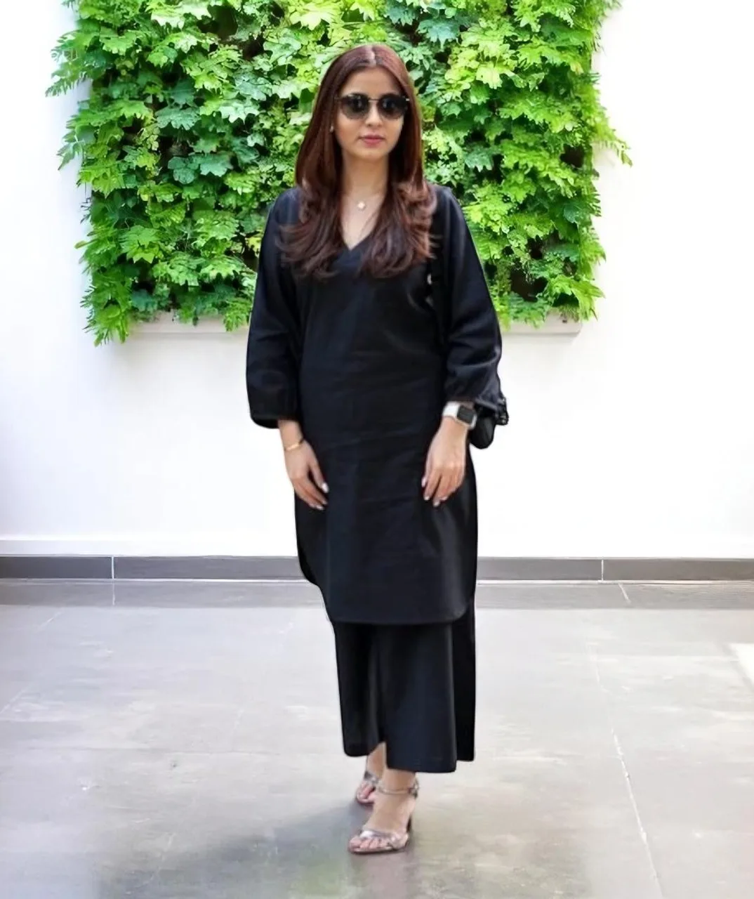 Women's Cotton Kurta Set Black – Western