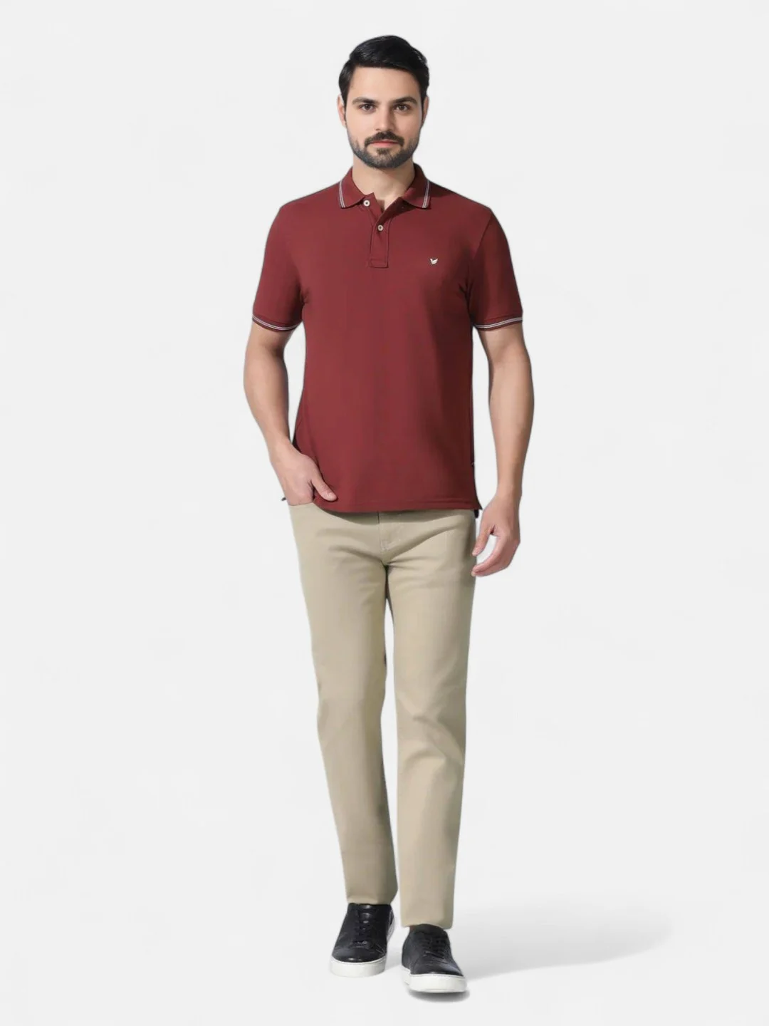 Men's Cotton Jeans Beige – Slim Fit