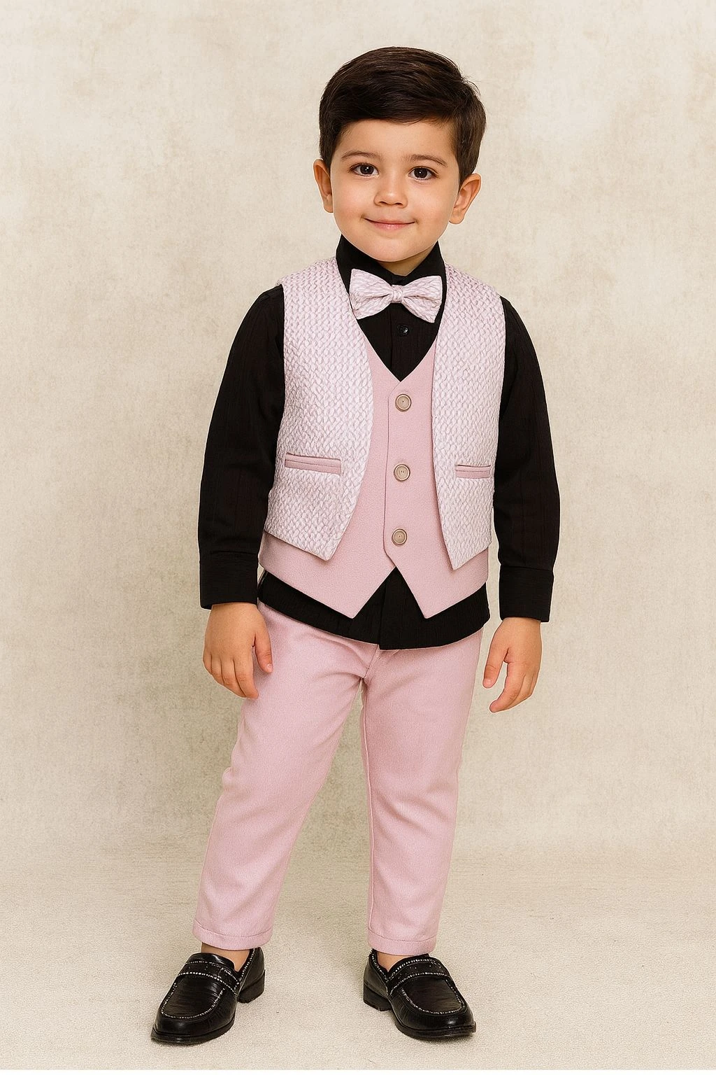 Boys' Premium Fabric Suit Pink – Ready to Wear