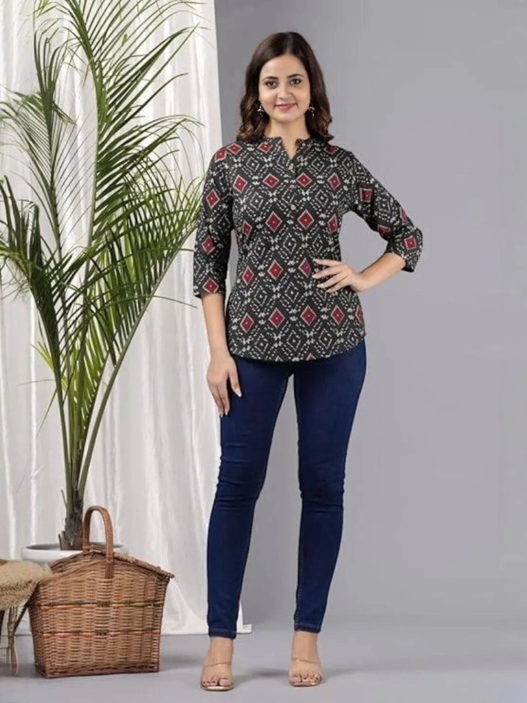 Women's Cotton Kurti Black – Ready to Wear