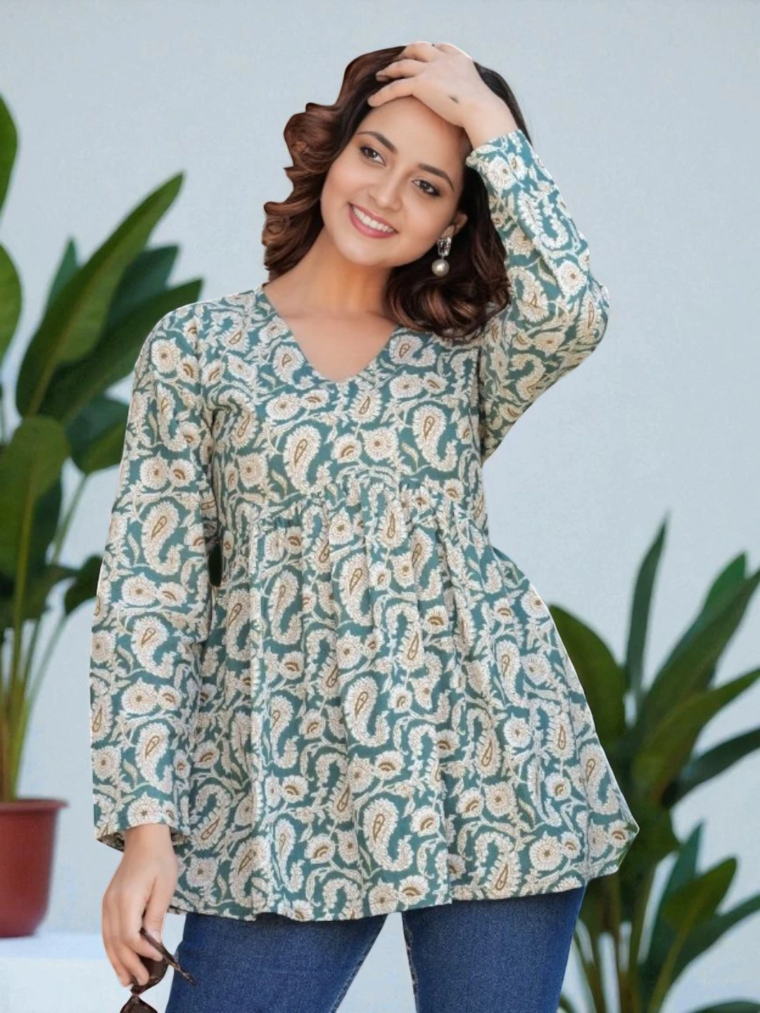 Women's Cotton Kurta – Printed