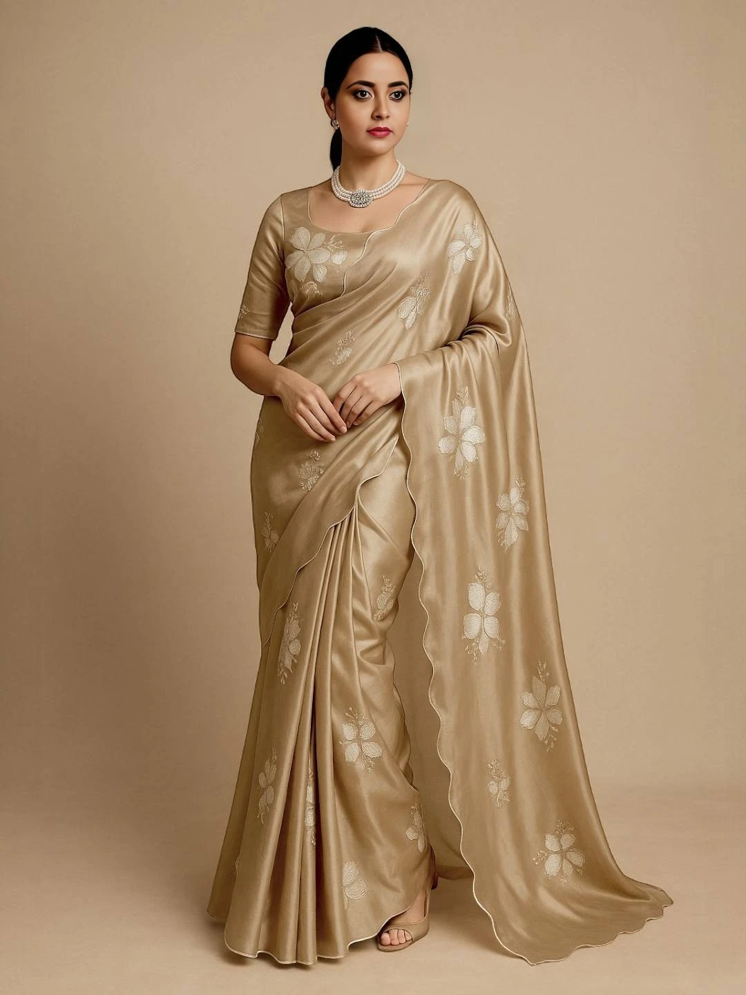 Women's Zimmy Chu Saree Beige Scale – Sequined