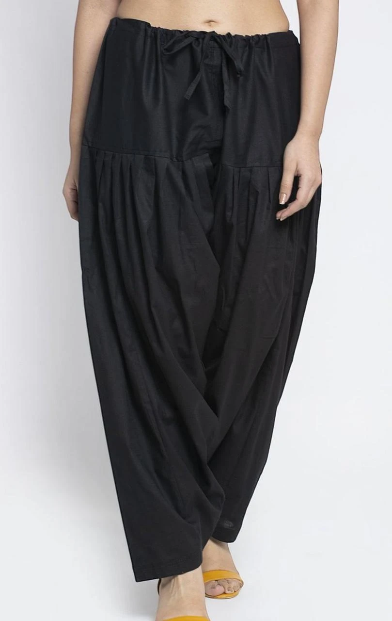 Women's Cotton Salwar Black – Ready to Wear