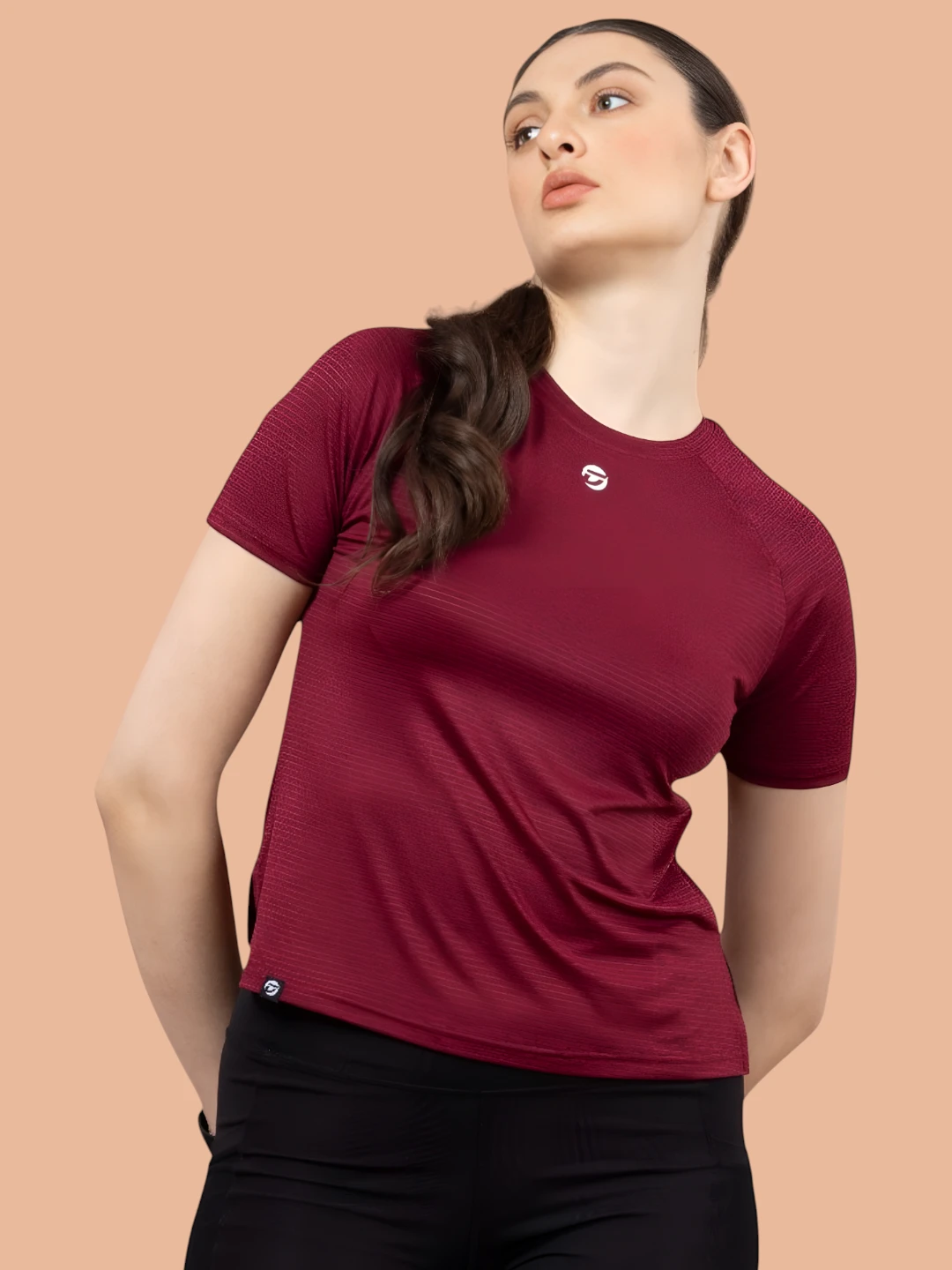 Women's Melange T-Shirt Red – Ready to Wear