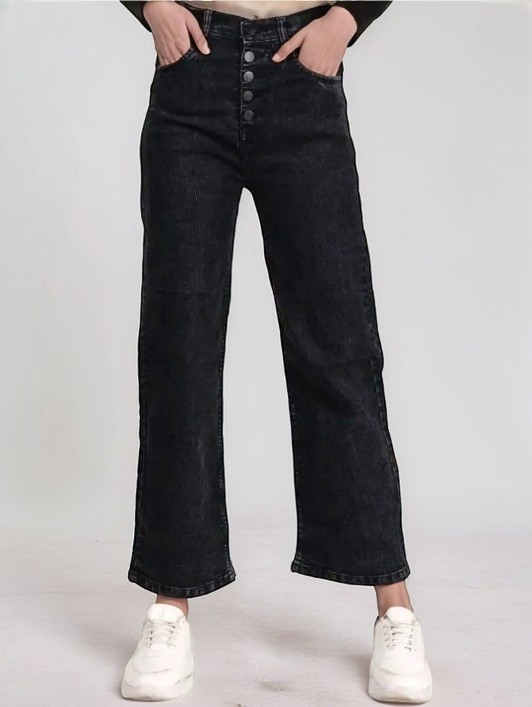 Women's Cotton Jeans Black – Ready to Wear