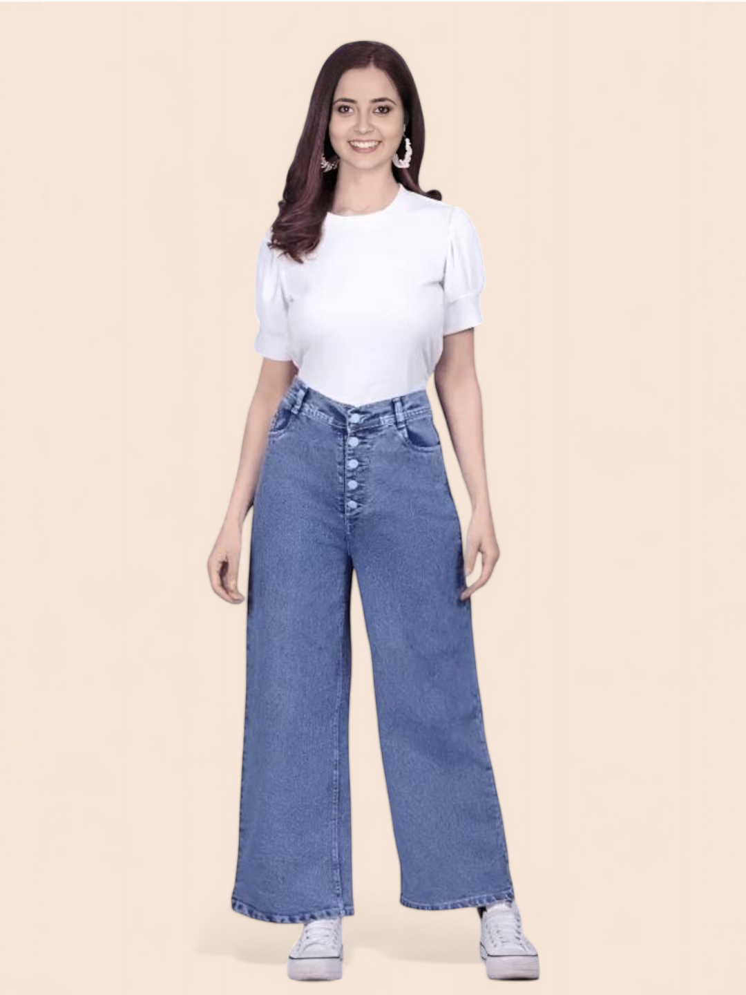 Women's Cotton Jeans Blue – Ready to Wear