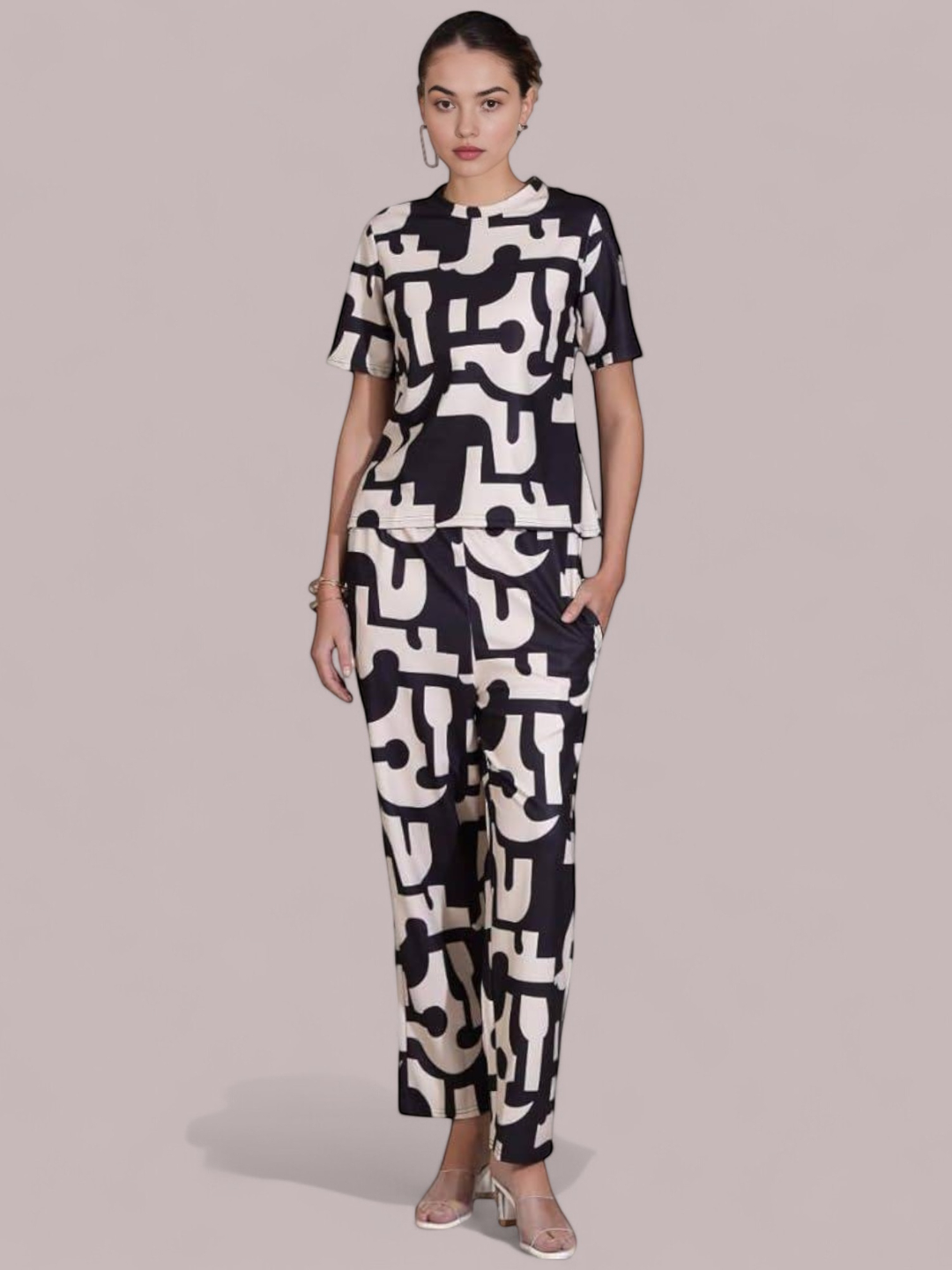 Women's Cotton Co-Ord Set Black – Ready to Wear