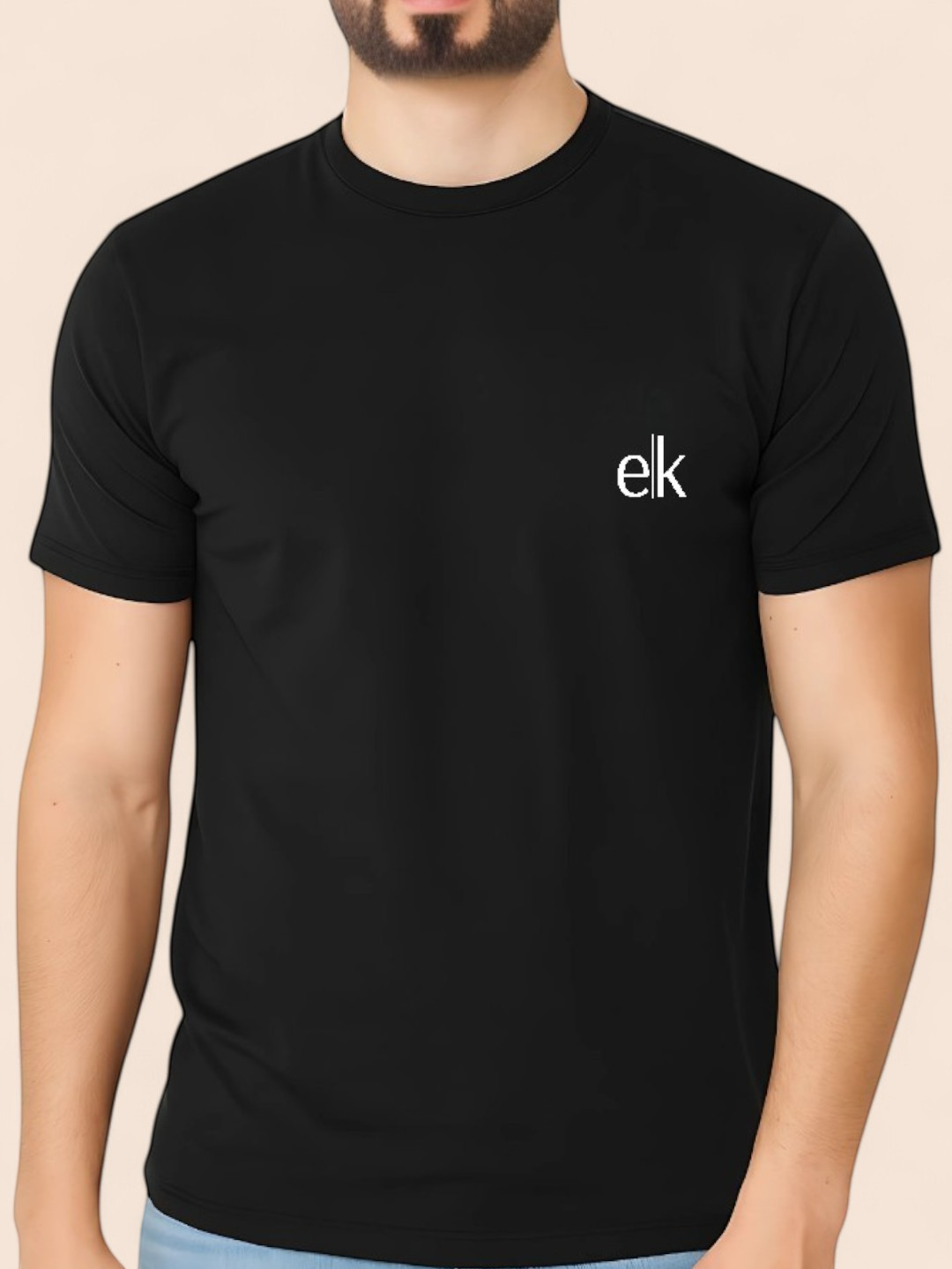 Men's Premium Fabric Sarina T-Shirt Black – Solid