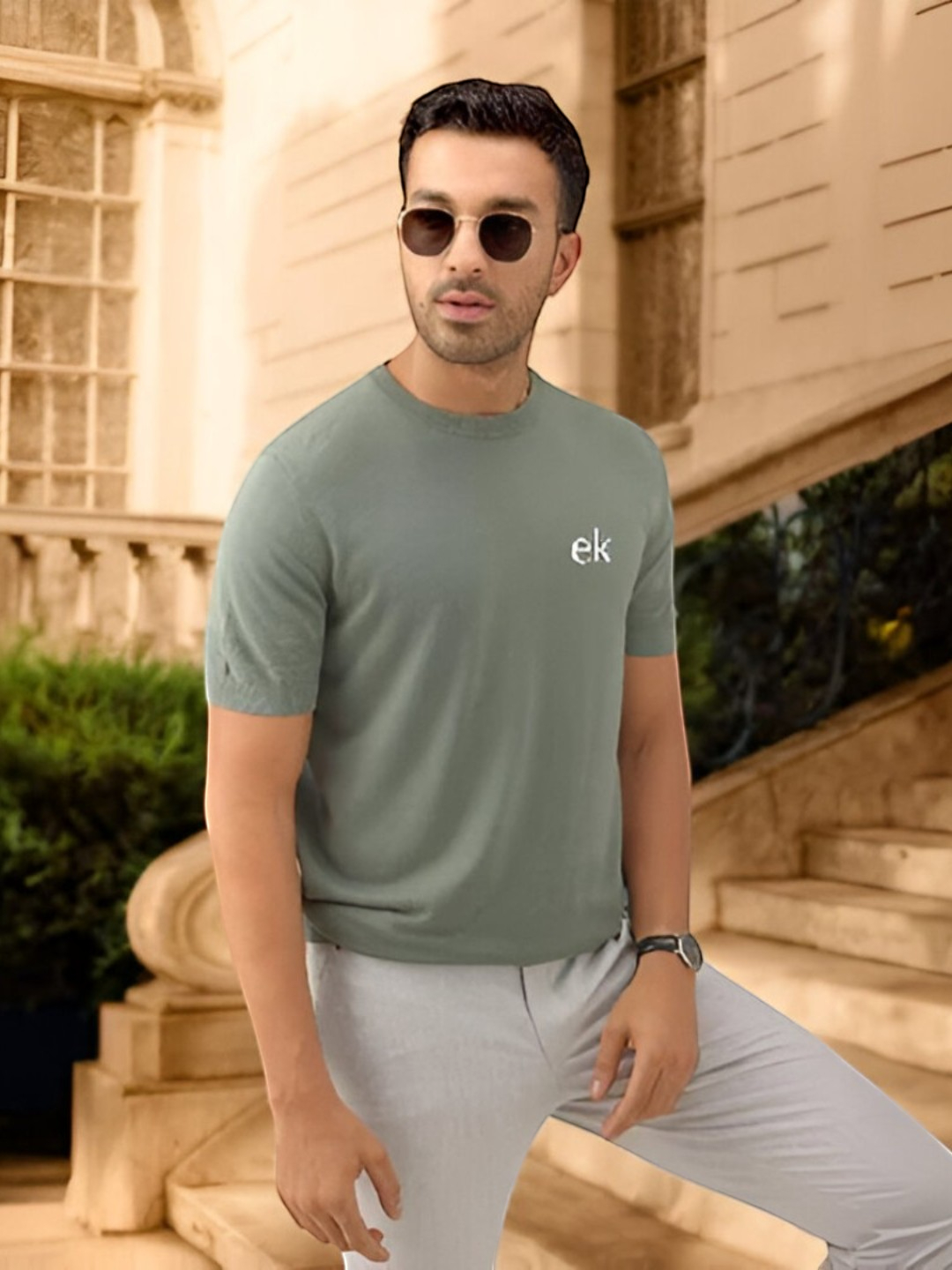 Men's Premium Fabric T-Shirt Green – Solid