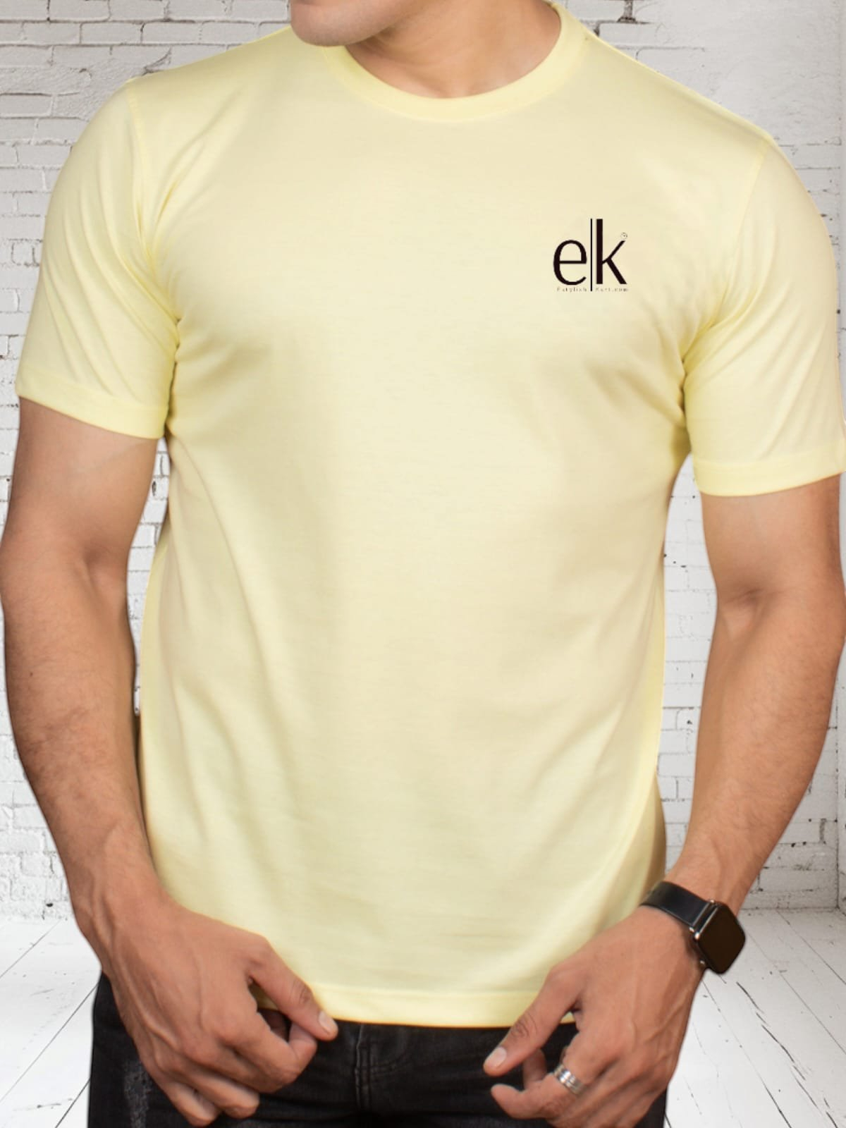 Men's T-Shirt Beige – Slim Fit
