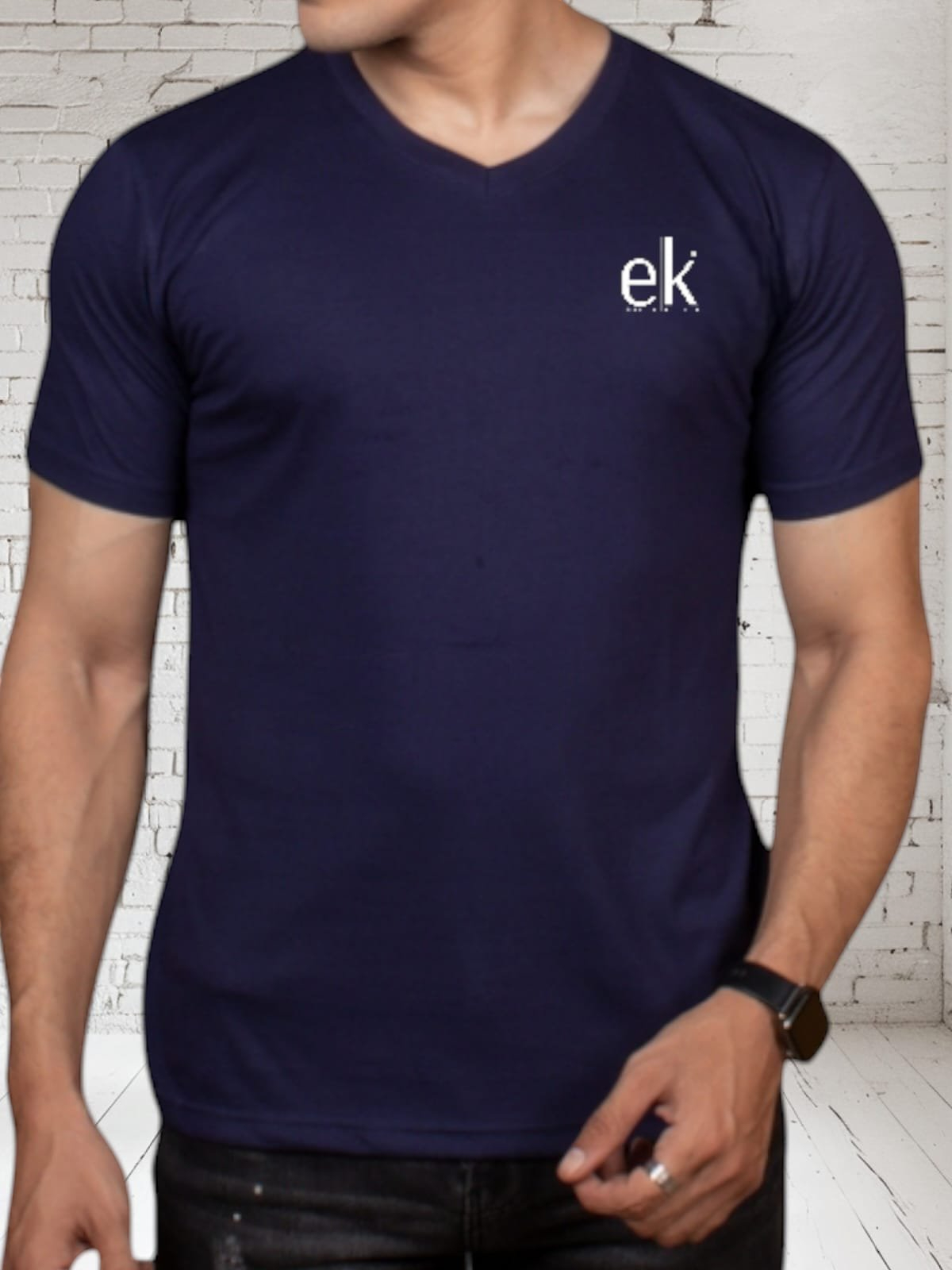 Men's T-Shirt Navy Blue – Slim Fit