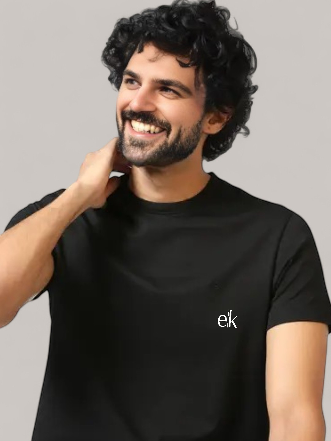 Men's Premium Fabric Rolex Knit T-Shirt Black