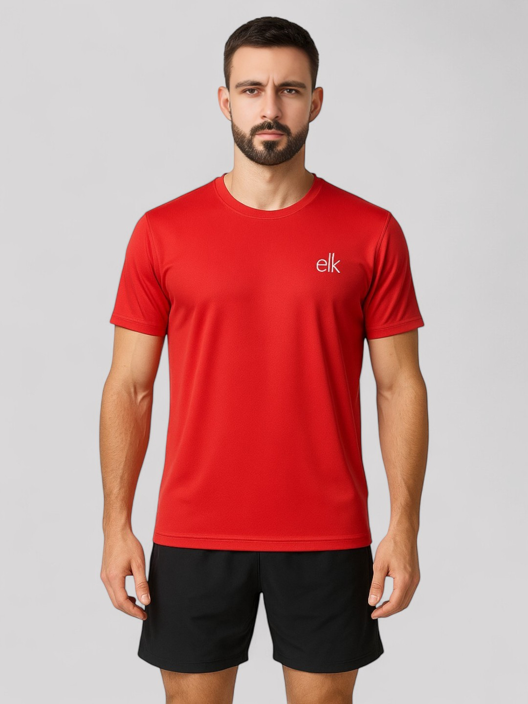 Men's Premium Fabric Rolex Knit T-Shirt Red – Slim Fit