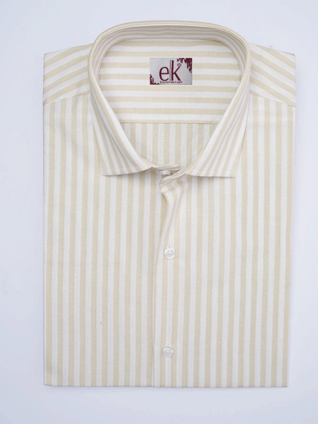 Men's Shirt Beige – Slim Fit