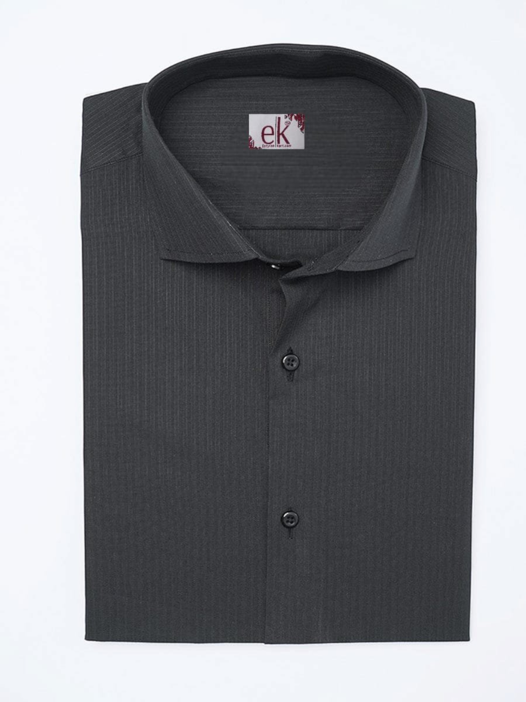 Men's Cotton Shirt Black – Slim Fit