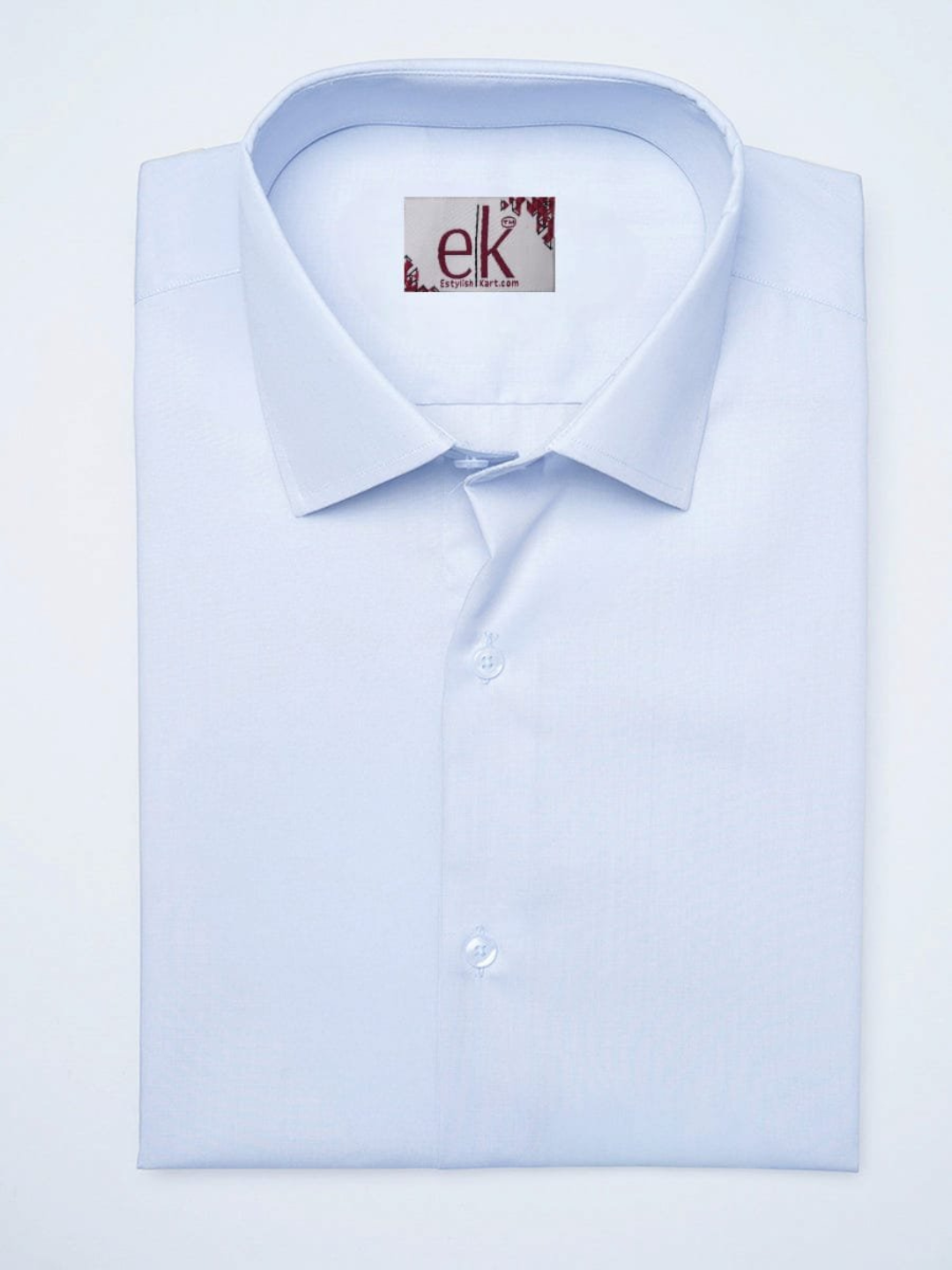 Men's Cotton Shirt Sky Blue – Slim Fit