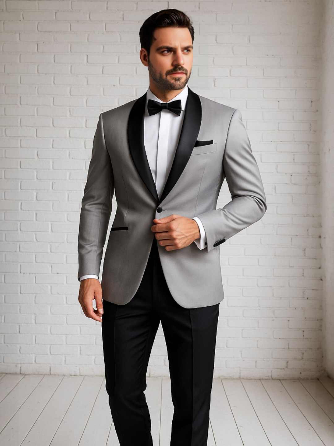 Men's Viscose Rayon Blazer Grey – Solid