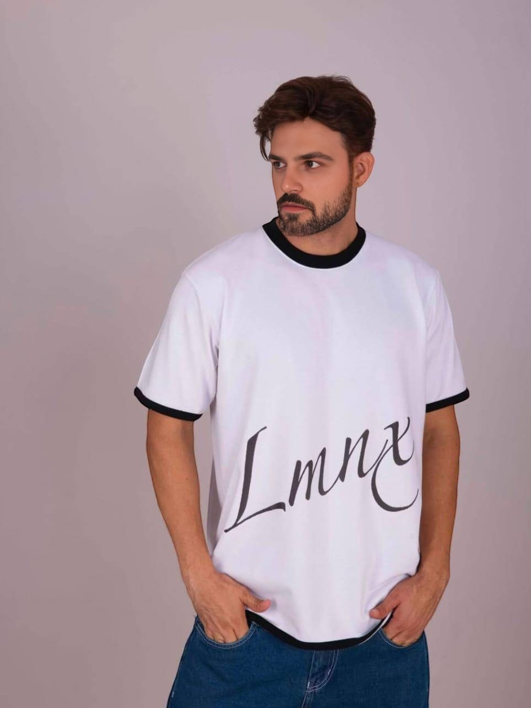 Men's Cotton Blend T-Shirt White – Oversized Fit