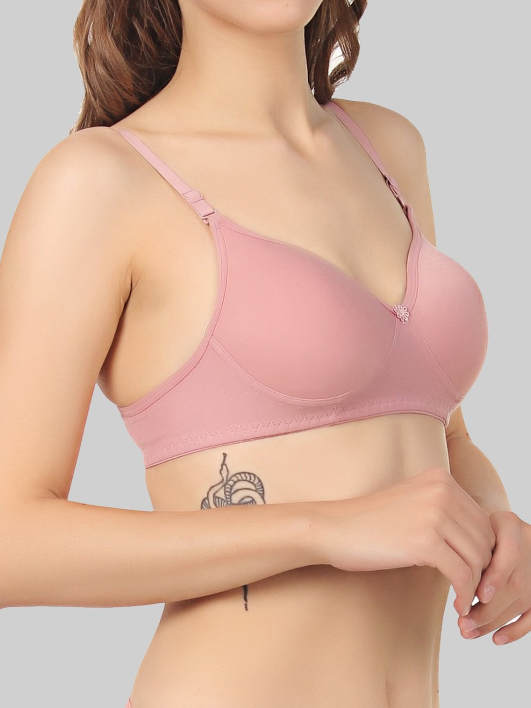 Lightly Padded Full Coverage Comfort Bra Pink