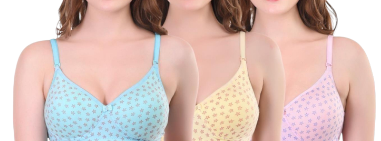 Women's Bra Blue – Printed