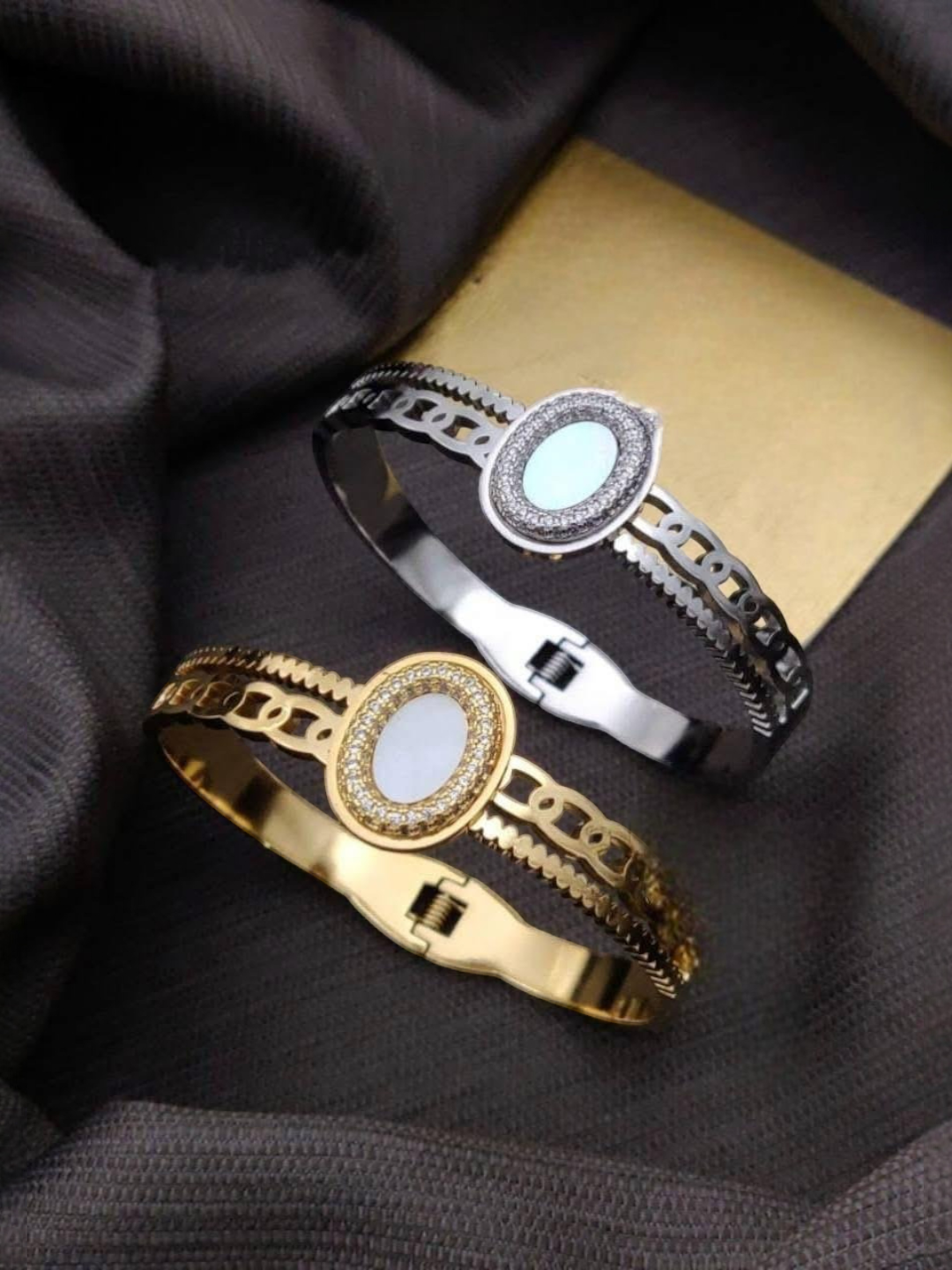 Women Gold Plated Cuff Bracelet