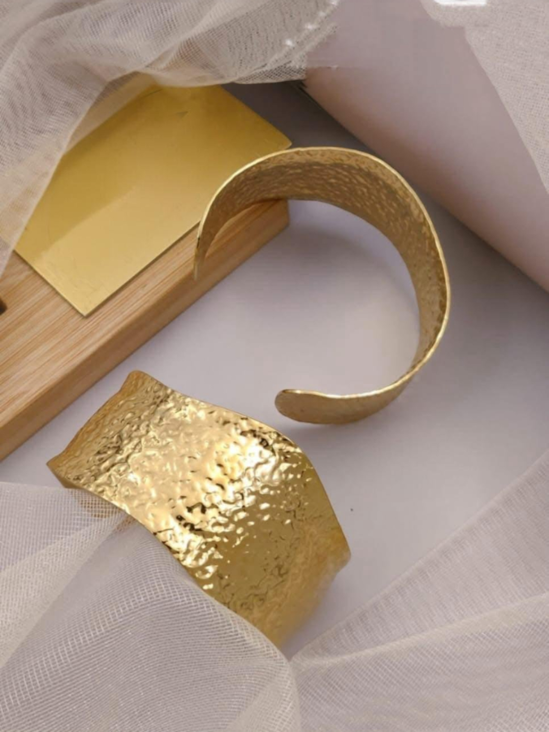 Women Gold Plated Cuff Bracelet