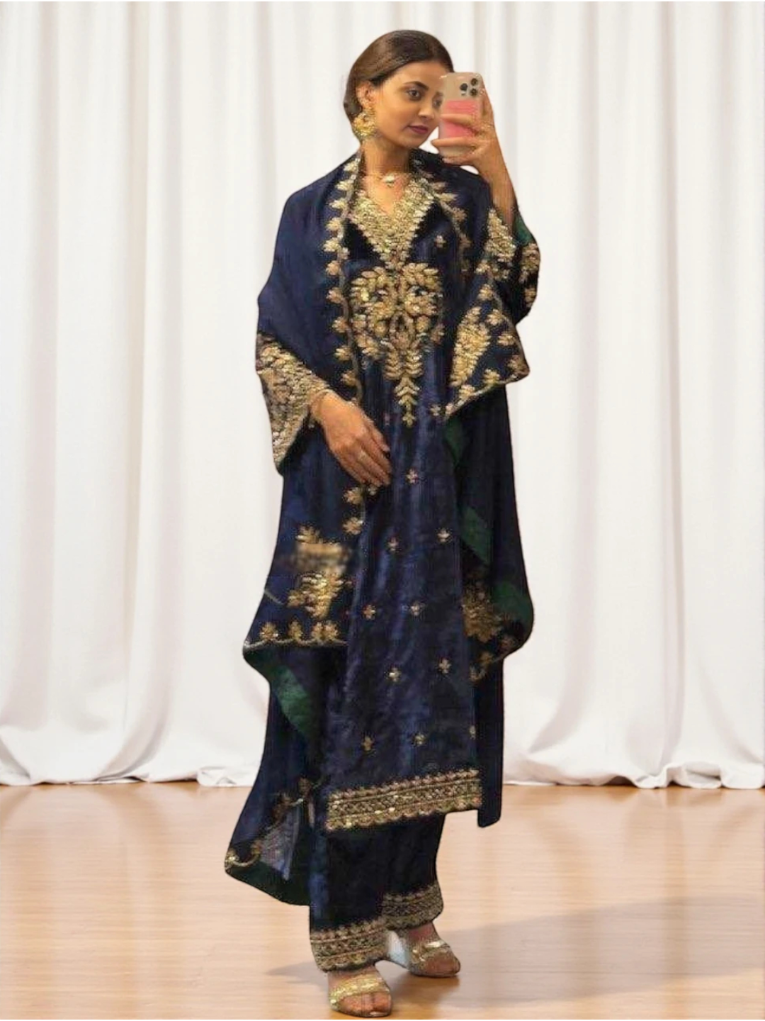 Women's Velvet Palazzo Voilet – Ready to Wear