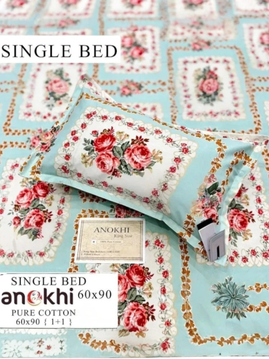 Cotton Bedsheet Sea Green