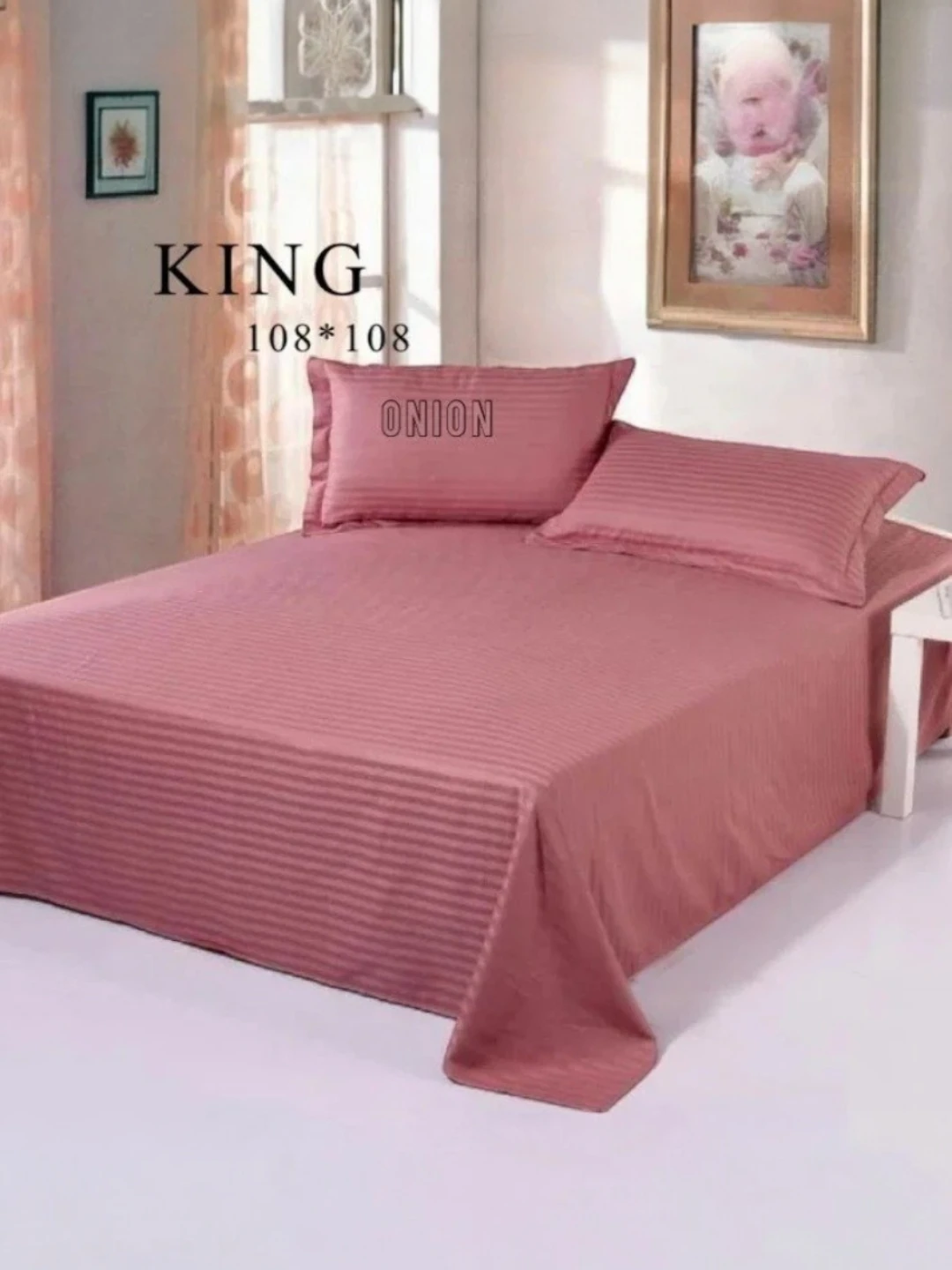 Satin Bedsheet Pink