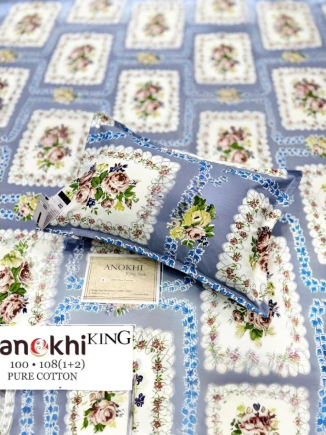 Cotton Bedsheet Blue